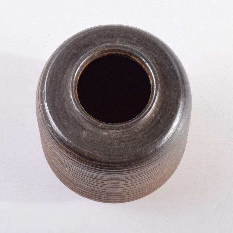 茶道具　渡辺伸治造　名物　円乗坊肩衝写　茶入　仕覆付　共箱　V　8965