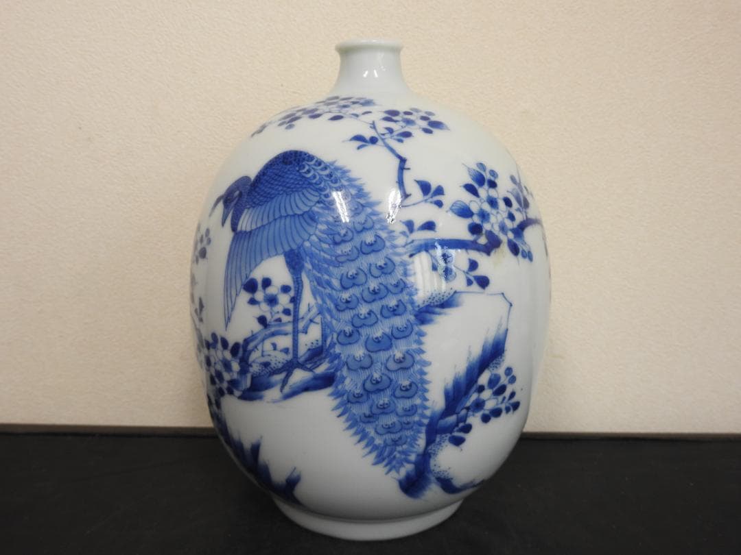 乳雀図徳利　保存箱　MA731