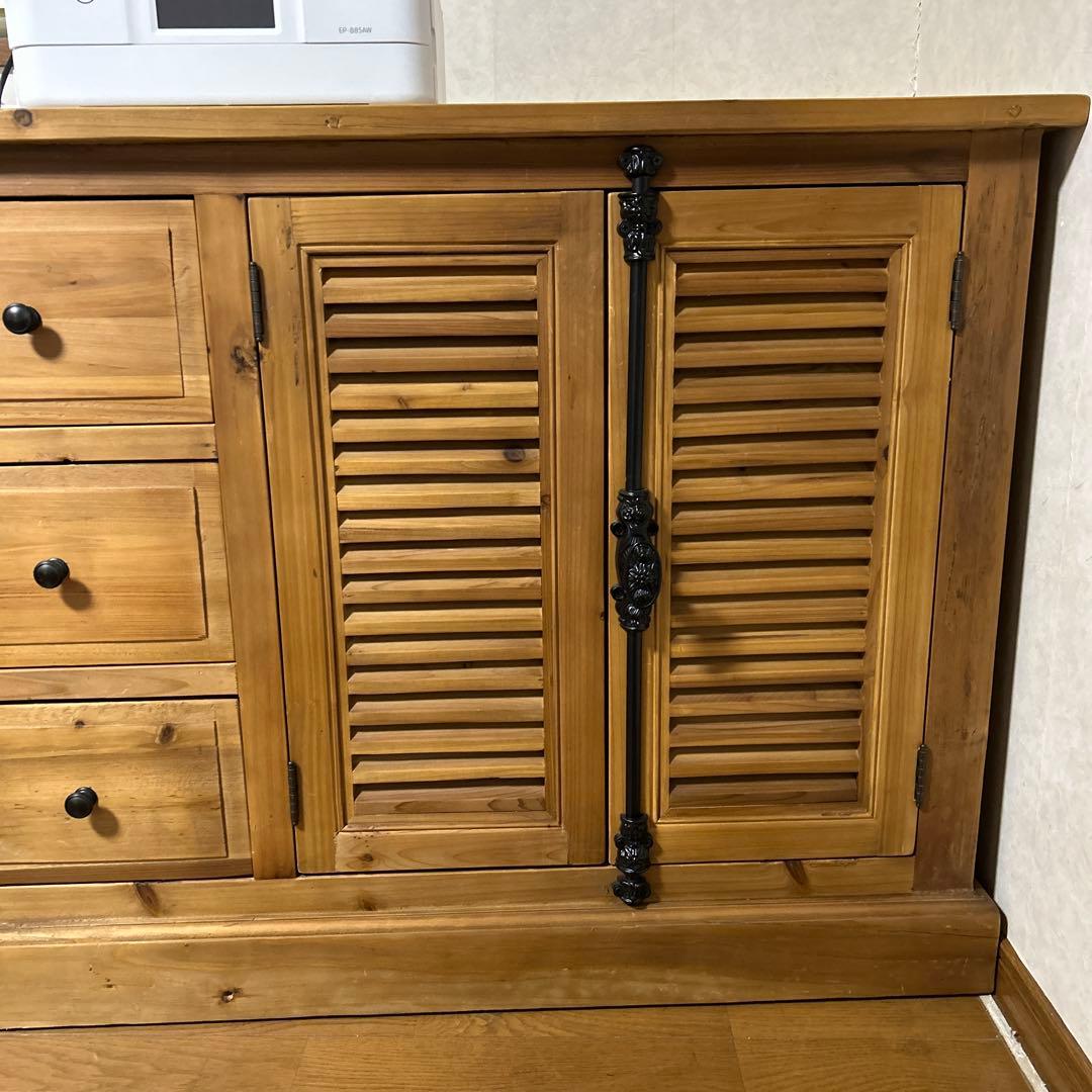 クラッシュゲートルーチェ2 杉古杉サイドボードキャビネットノットアンティークス