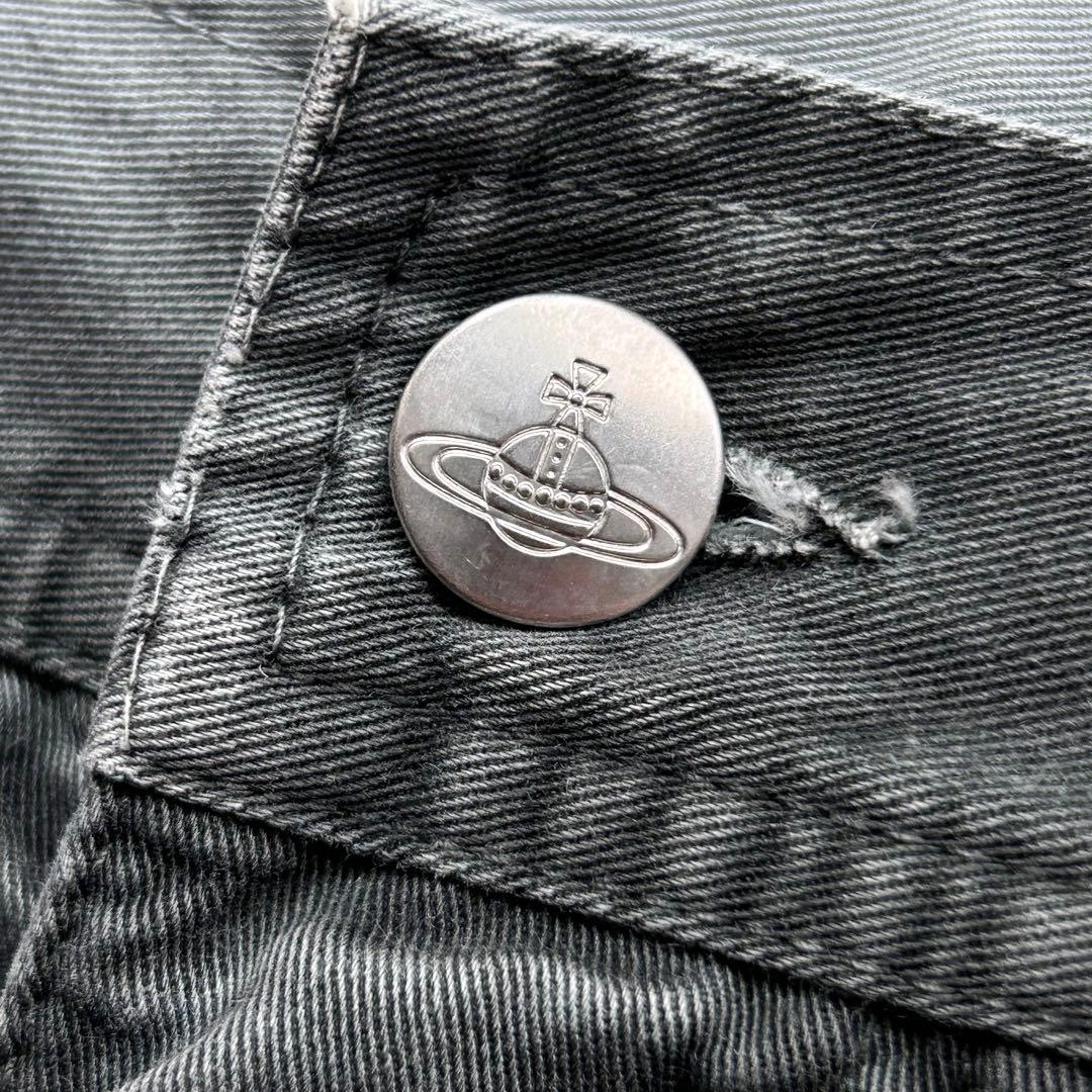 【ライカ期】ヴィヴィアンウエストウッドマン　サルエルパンツ　デニム　オーブロゴ