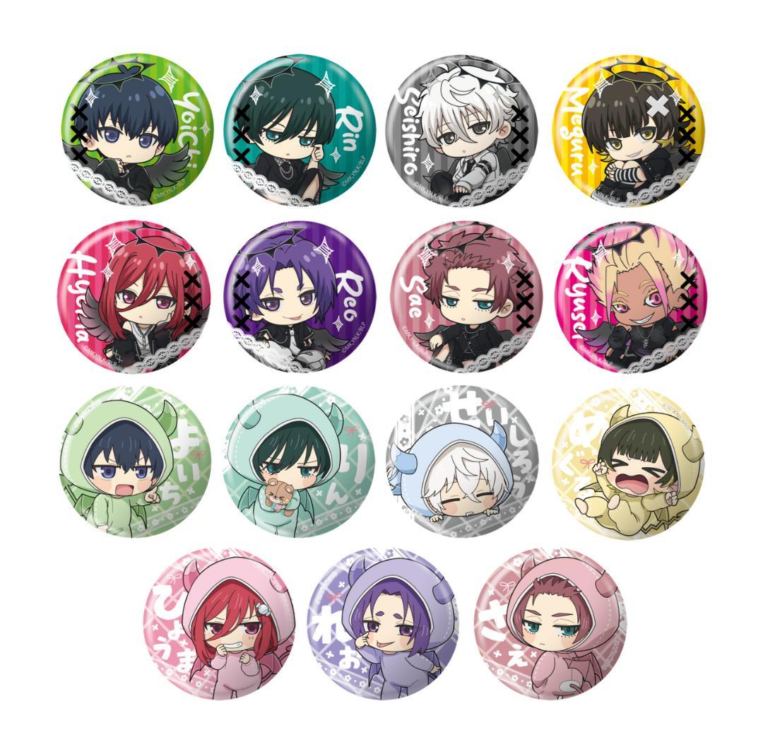 ブルーロック 全15種 ファボリテ ミニキャラ 缶バッジ 天使＆悪魔 全種セット