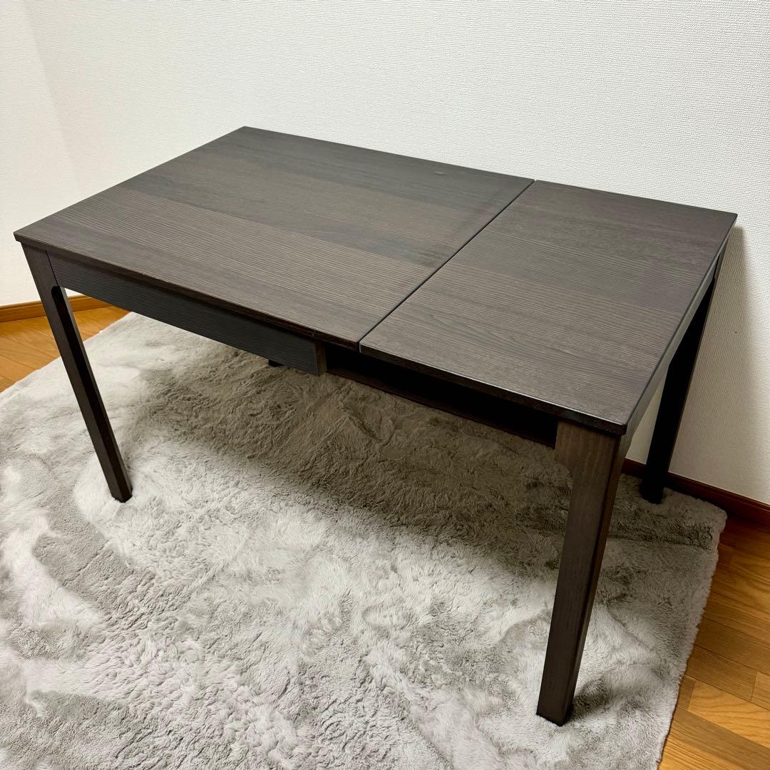 フランソワ　IKEA エーケダーレン ダイニングテーブル　伸長式　ブラウン