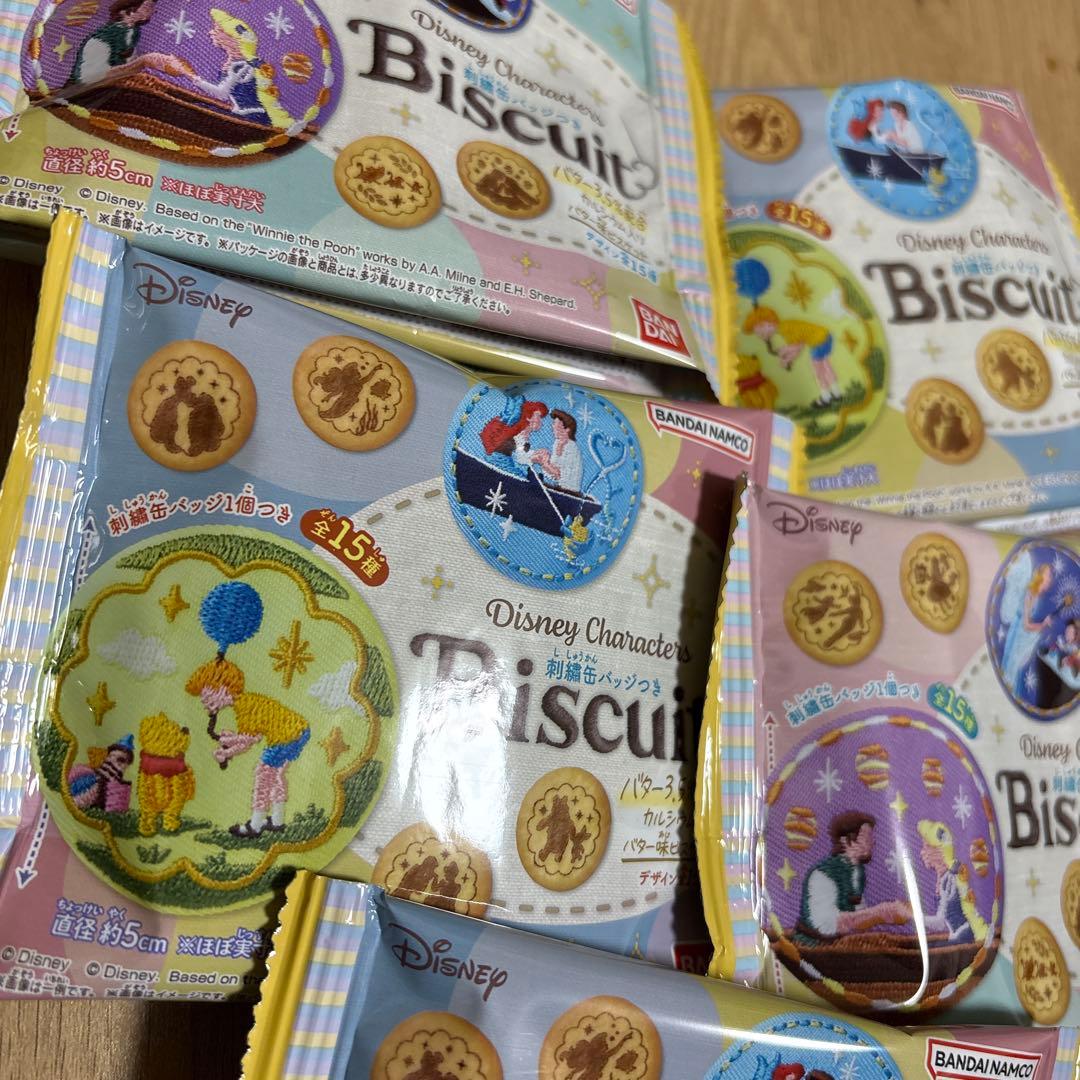 【新品·未開封】 ディズニー 刺繍缶バッジDisney ビスケット　100袋
