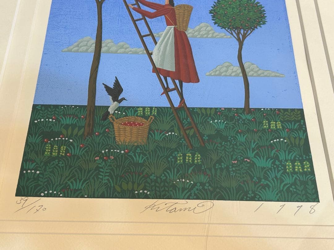 リ*カ様 北見 隆 リトグラフ シルクスクリーン 版画 実り 39／170