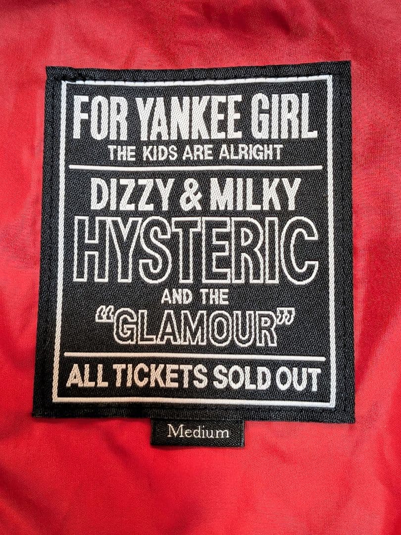 HYSTERIC GLAMOUR レーシング フーデッドブルゾン プリマロフト