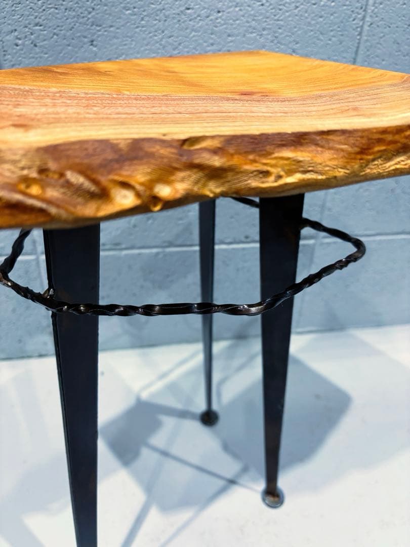 欅サイドテーブル　コーヒーテーブル　ナイトテーブル　観葉植物置き台