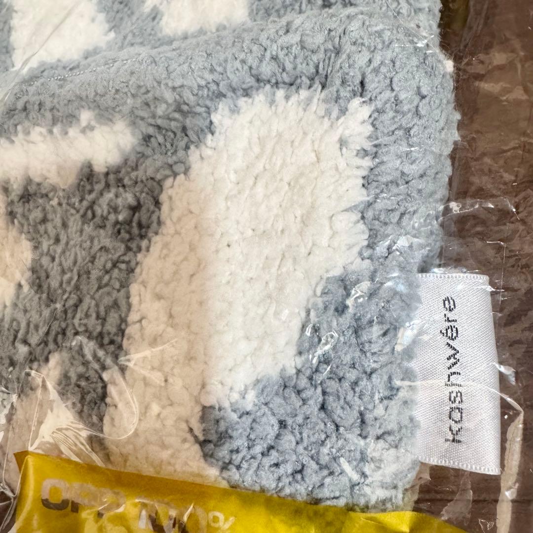 kashwere DAMASK クッションカバー シルバーブルー/クリーム2枚