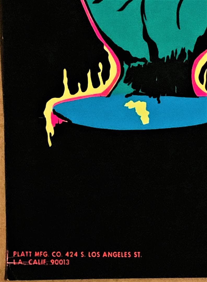 ZIG ZAG 70’s LAバージョン ブラックライトポスター 古着 雑貨 絵