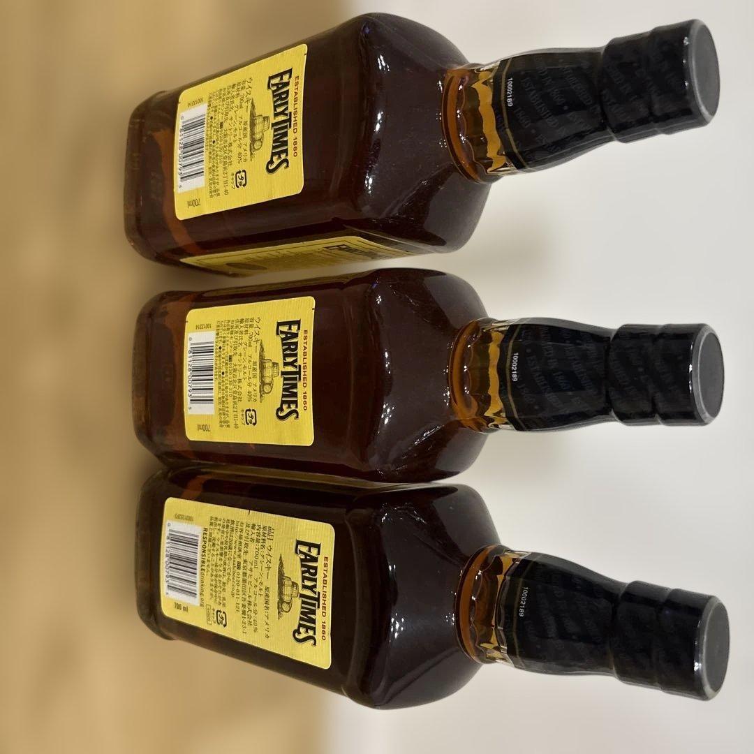 アーリータイムズ　ウイスキー 旧ボトル　3本700ml 40%