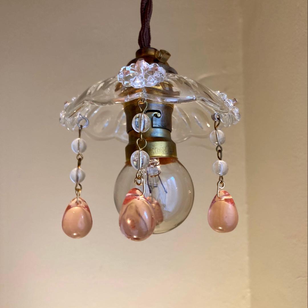 専用　ミニシャンデリア　1930年　フランス　アンティーク　シェード