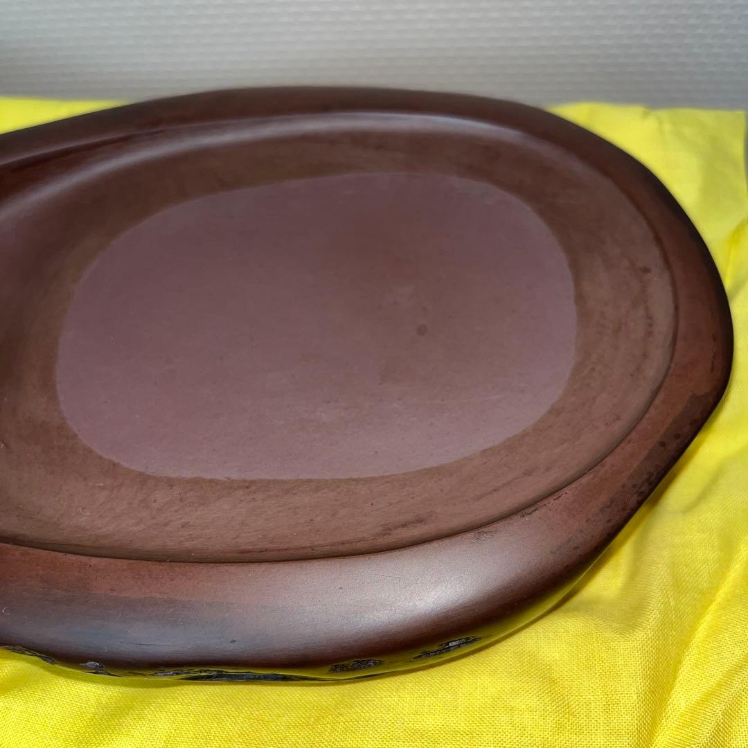 ⭕️希少　宮崎県　紅渓石硯　自然硯　二代目　羊堂　相馬羊堂