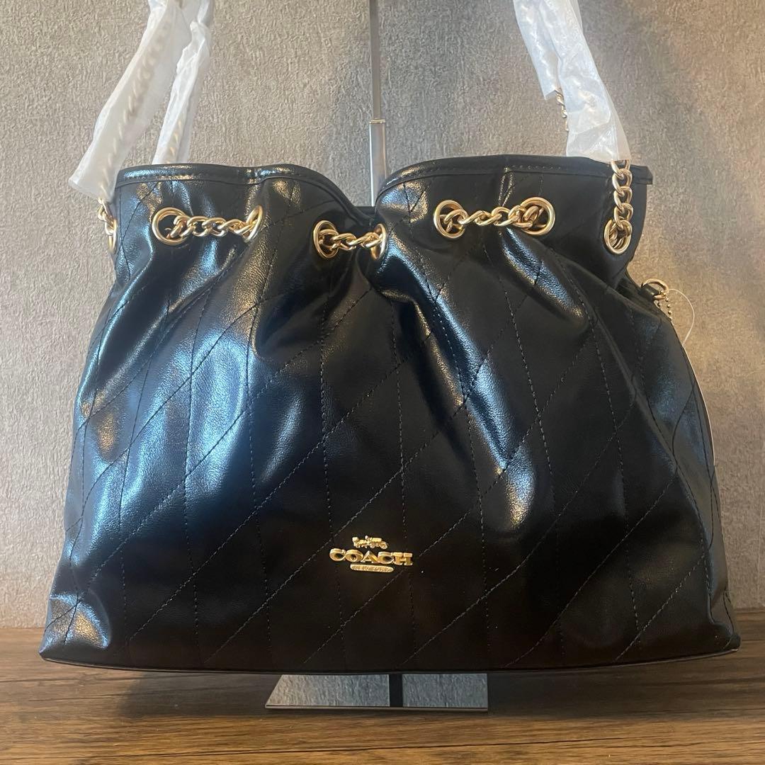 COACH エヴリン ショルダー バッグ・キルティング @