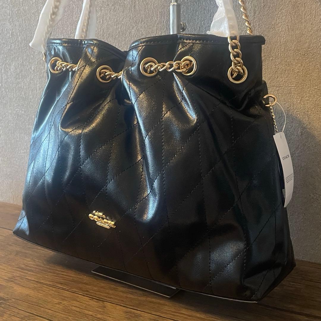 COACH エヴリン ショルダー バッグ・キルティング @