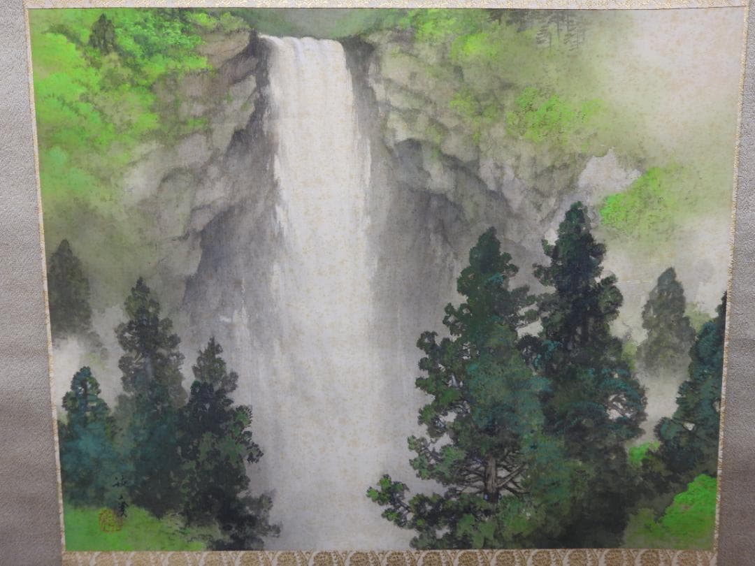 飛瀑　梅関題　二重箱　共箱　M1543