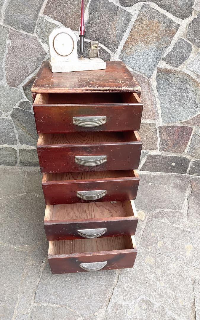 大正時代の収納家具　　アメリカンチックで渋め