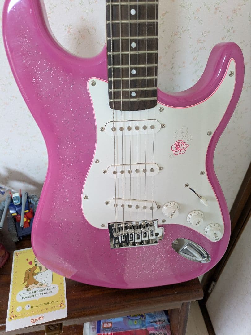Gypsy Rose ジプシーローズ　ピンクエレキギター　ストラトタイプ