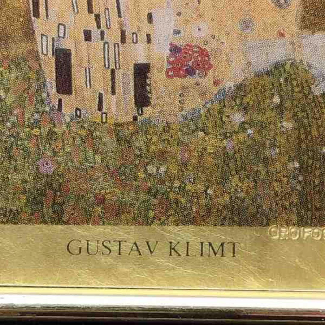◎イタリア　23金　クリムト　3Dアート　希少品　高級インテリア