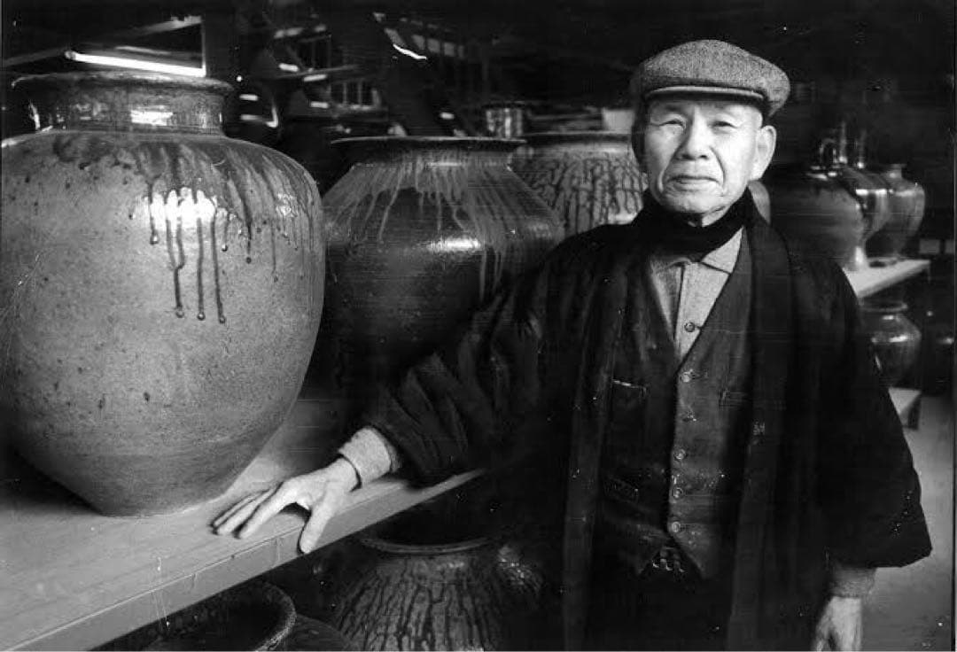 常滑焼 澤田重治 沢田重治 作 ヨリコ造り 壷 水瓶 大壺 陶器 陶芸 共箱