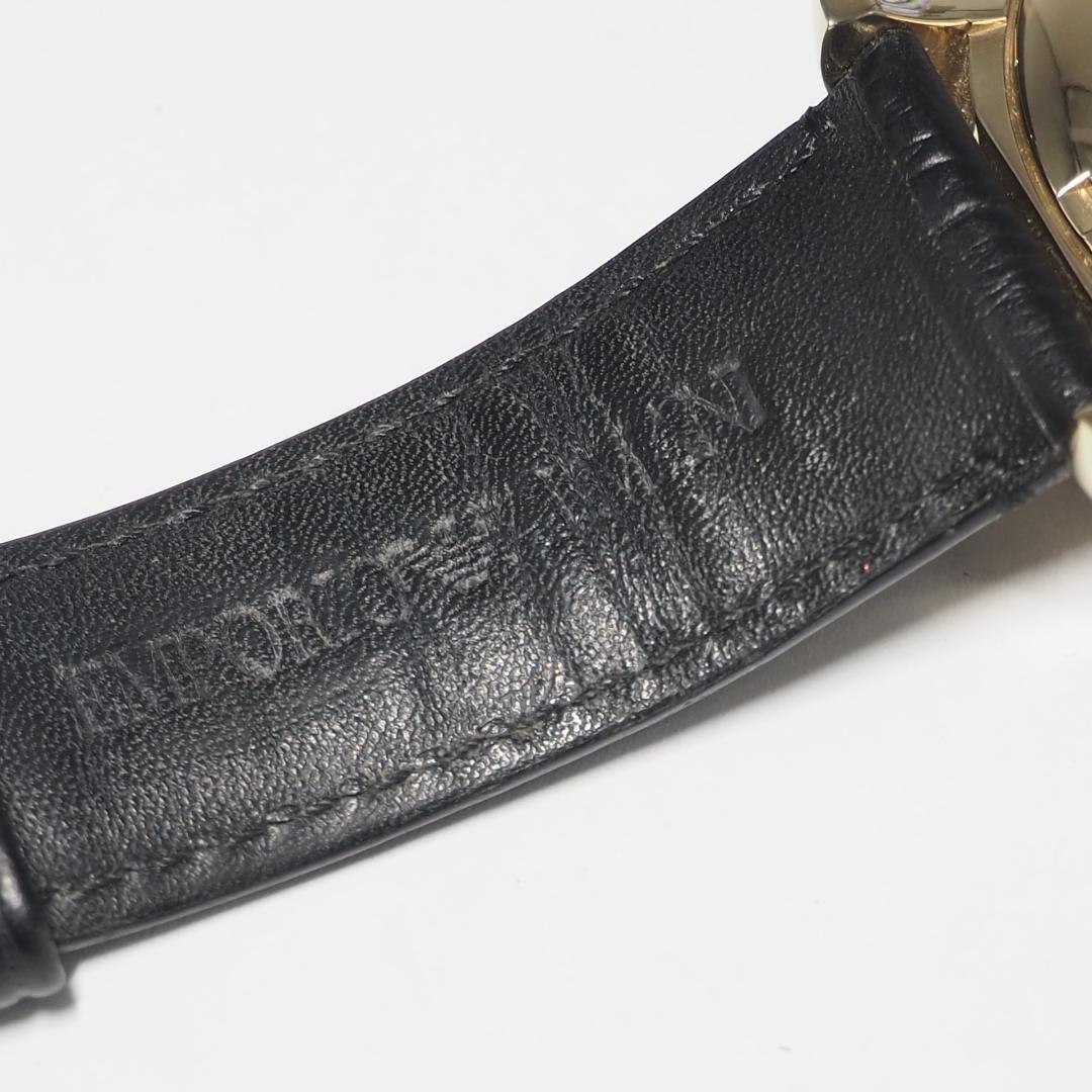 アルマーニ メカニコ 自動巻き ゴールド 裏スケ メンズ 腕時計 箱 F192