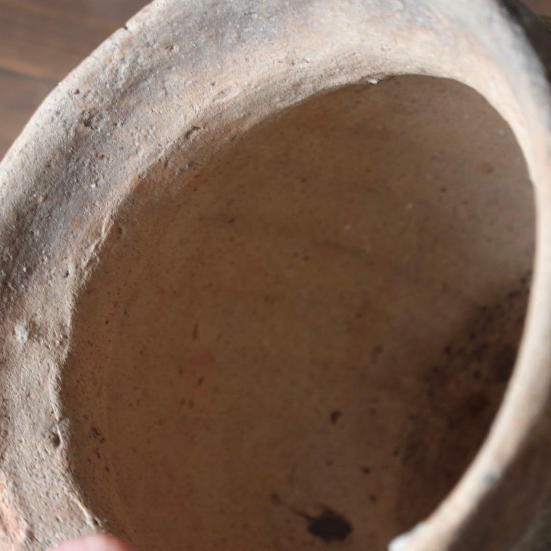 叩き跡のある 彫文 土器 壺 古美術 古道具 アンティーク