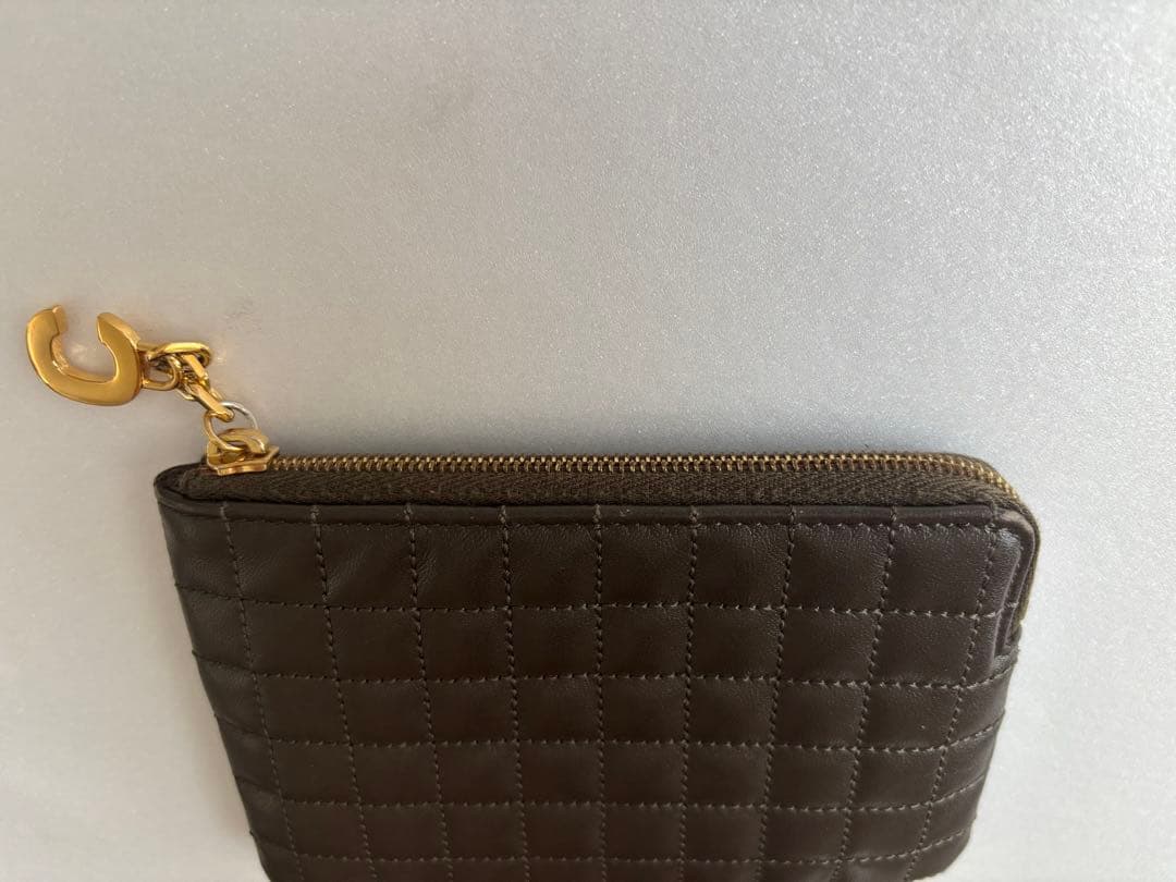 セリーヌ　CELINE C金具　キルティング　カードケース