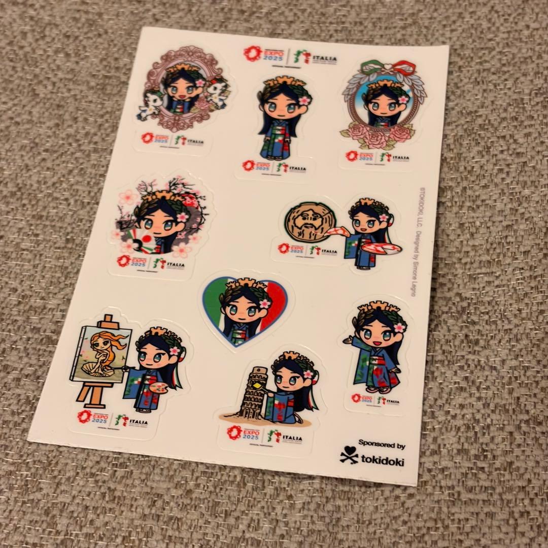 【関係者限定】イタリア館 イタリアちゃん トー トバッグ ステッカー　関西万博