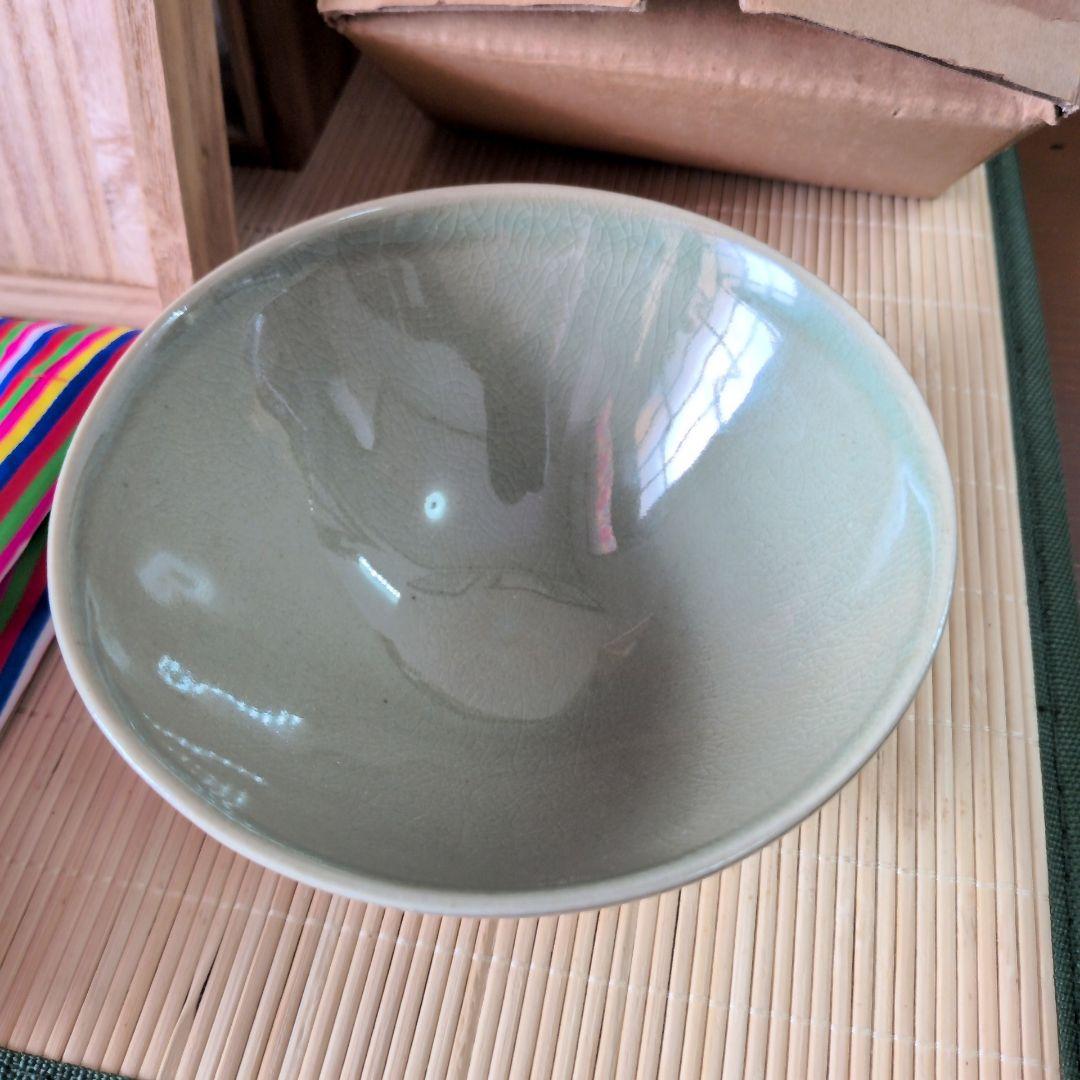 【極美品】楽善斎 李方子 高麗焼 青磁茶碗