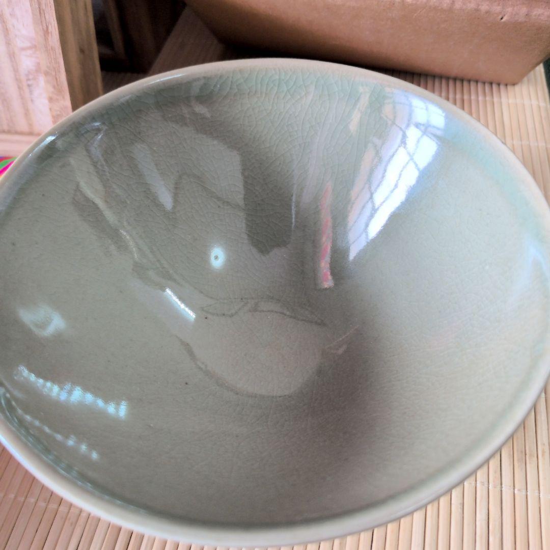 【極美品】楽善斎 李方子 高麗焼 青磁茶碗