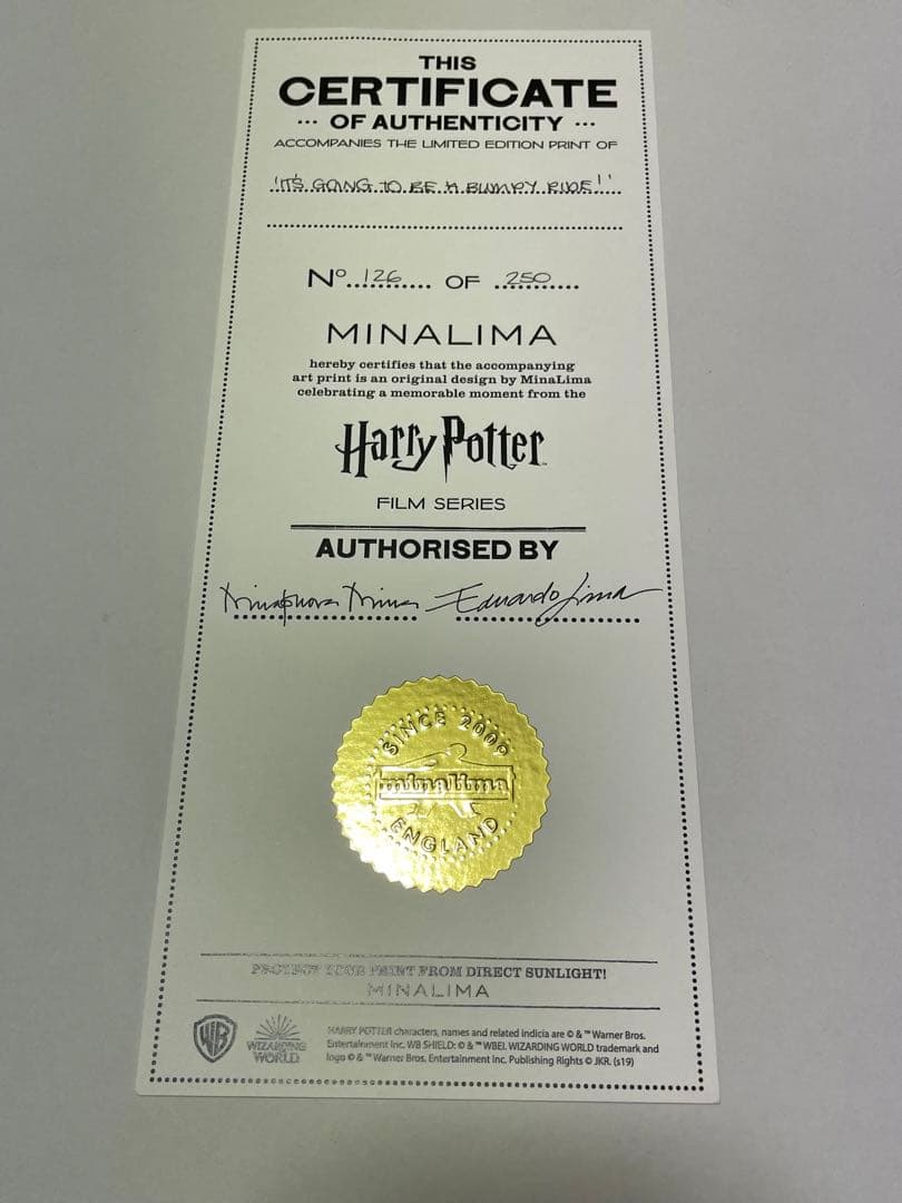 ハリーポッター　minalima アートプリント