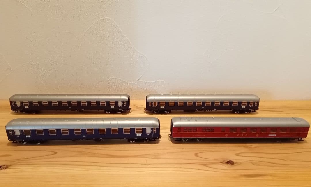 メルクリンHO #43929 1等客車・食堂車 4両セット DC改造済