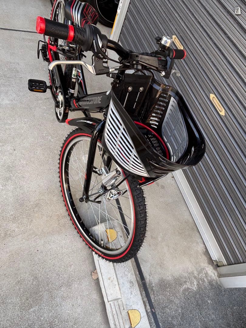 はる　BRIDGESTONE 子供用自転車 24インチ　ブラック／レッド