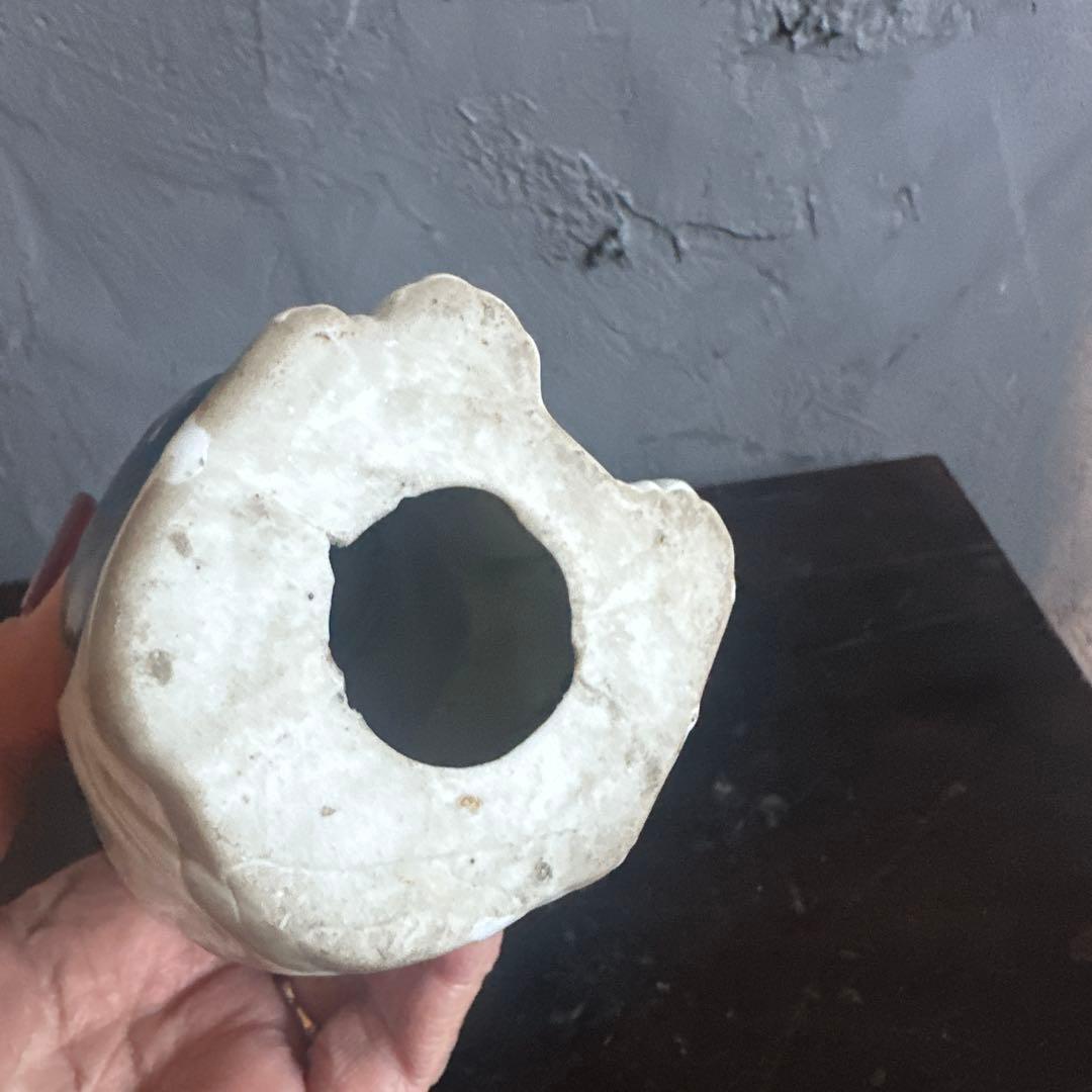 瞬間的お値下げ‼️ヴィンテージ味ありすぎる三毛猫招き猫 陶器 置物　瀬戸