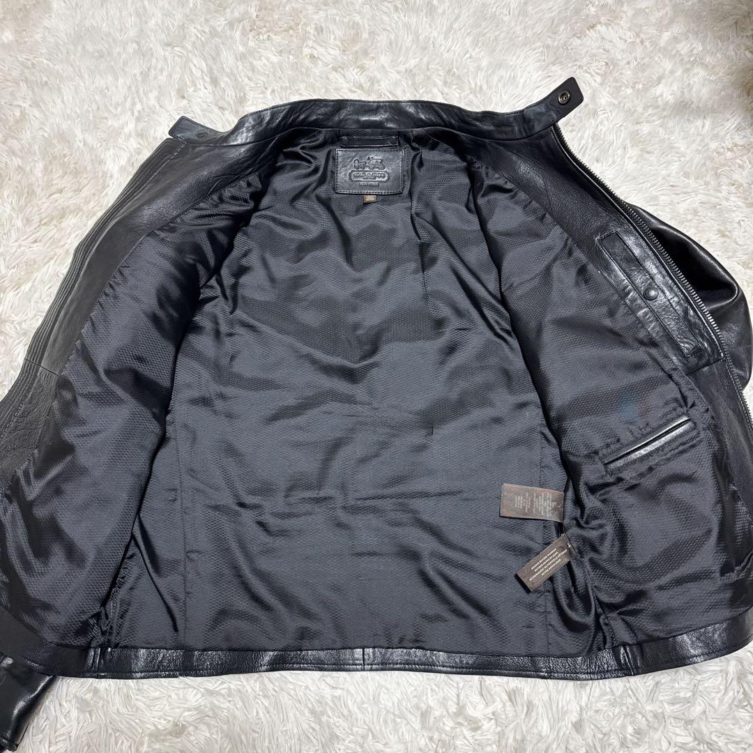 激レア！ 美品✨ COACH ライダースジャケット シングル 黒
