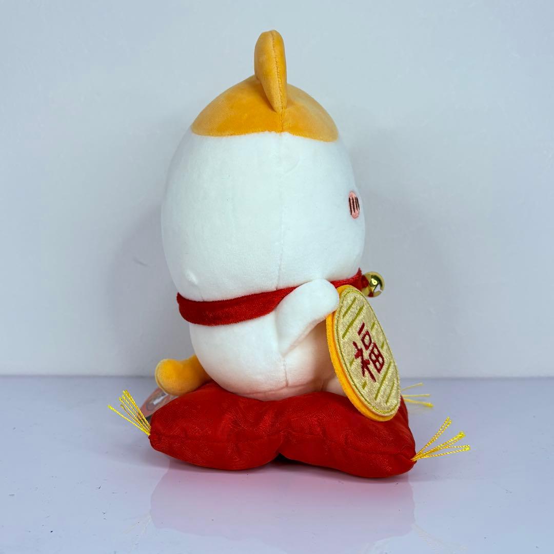 ちいかわ 招福 ハチワレ マスコット 招き猫 ぬいぐるみ S タグ付き