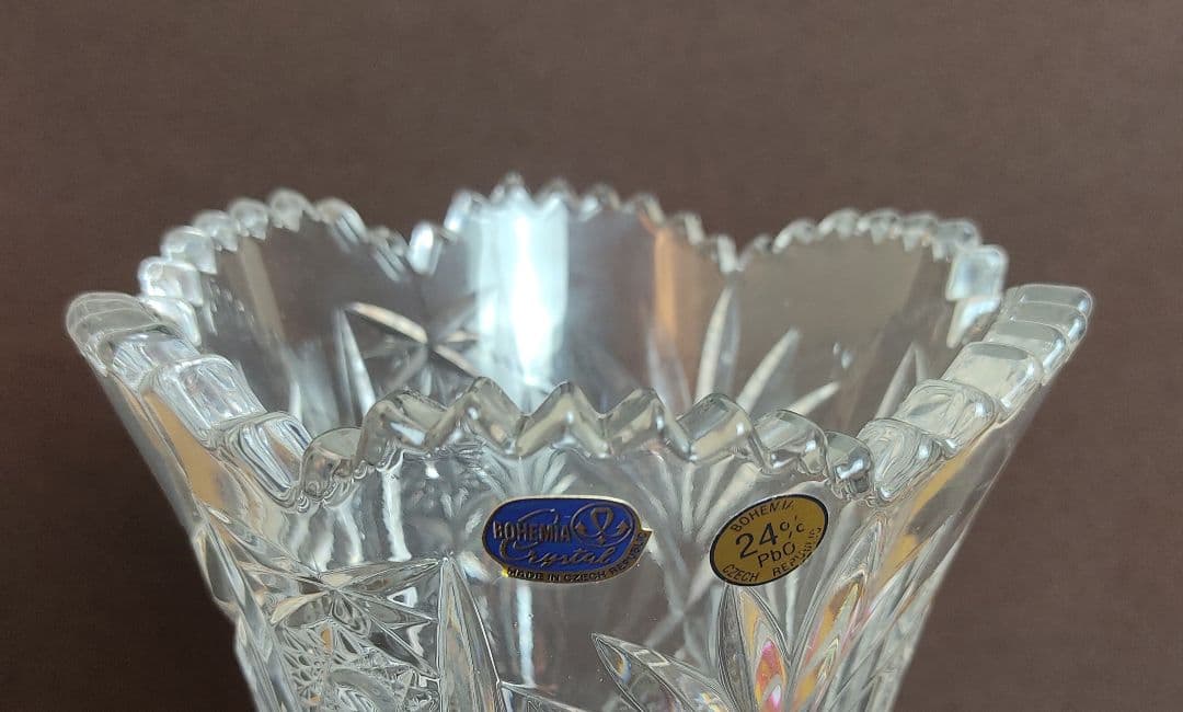 チェコ ボヘミア花瓶【シフロフ】vase28cm