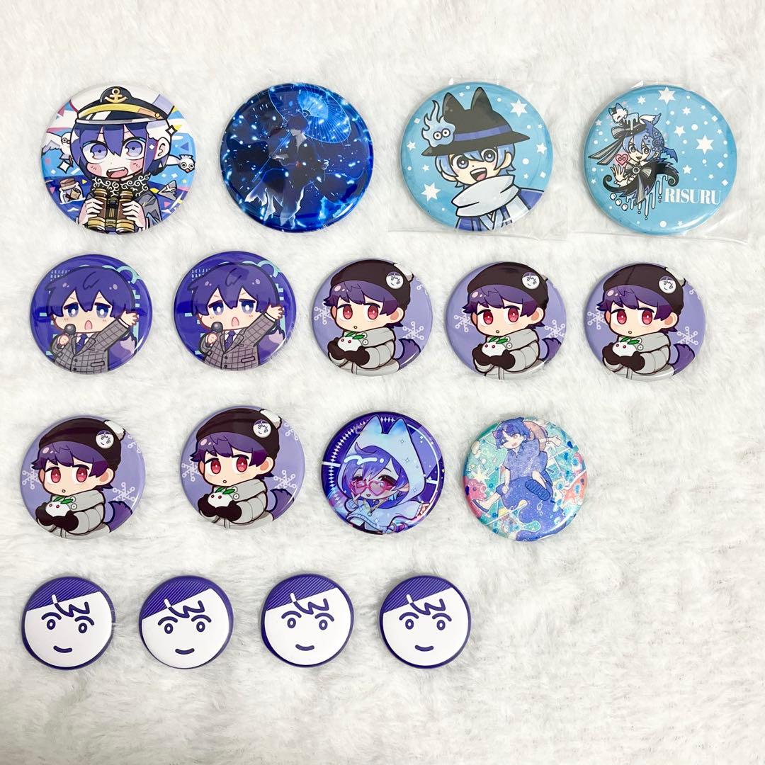 成人男性三人組 りする 缶バッジ