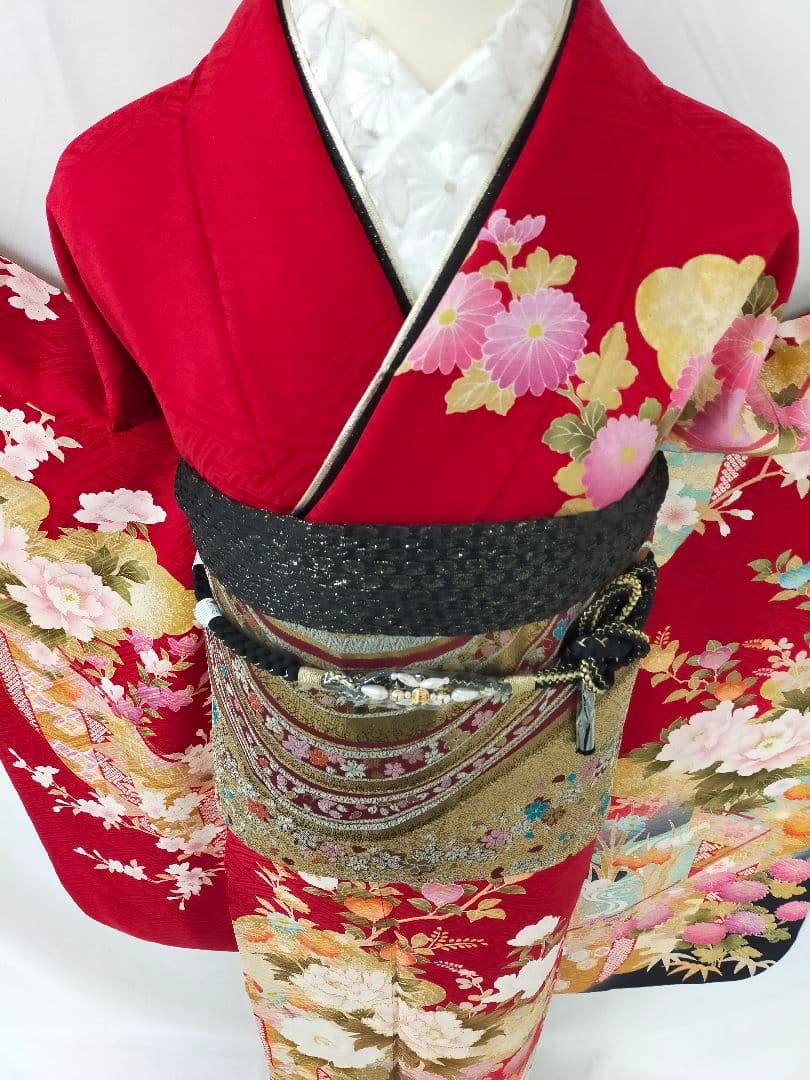 売約済み　美品　正絹　京友禅　振袖3点