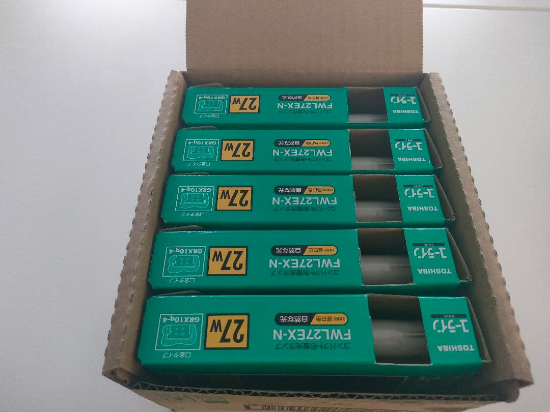 TOSHIBA 蛍光灯 FWL27EX-N 27W 8個入り