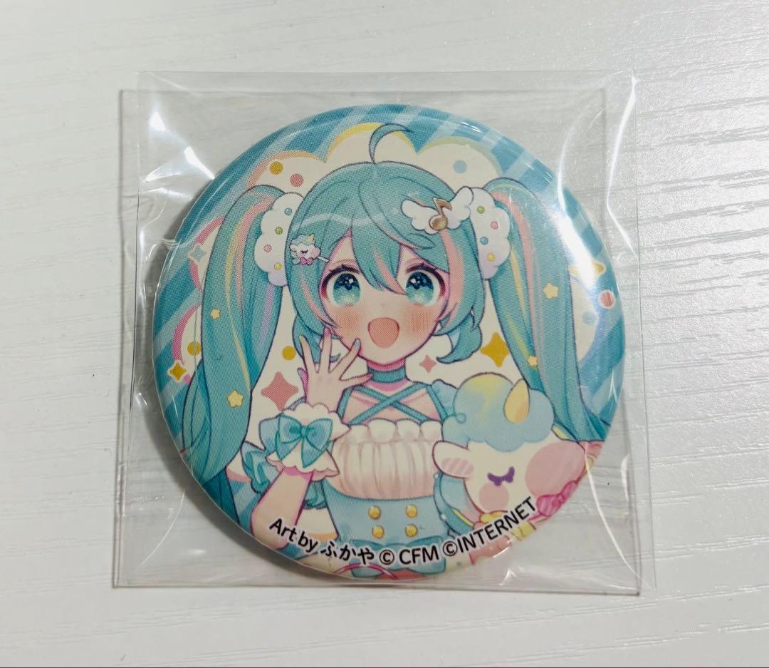 ボカロ　初音ミク　缶バッジ　カフェ　レア