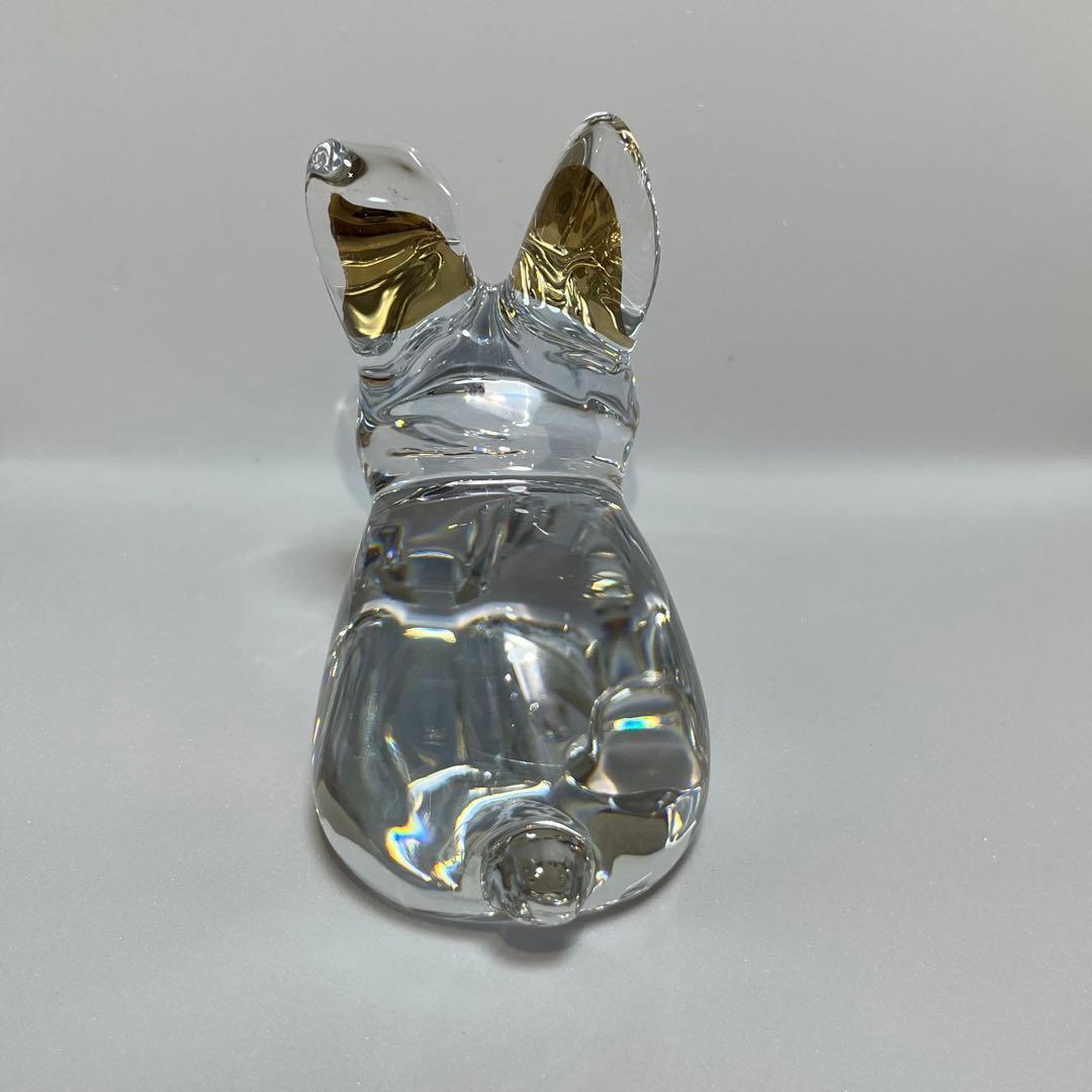 【美品Baccarat】クリスタルラヴィット：ウサギ(ギフトボックス付き)