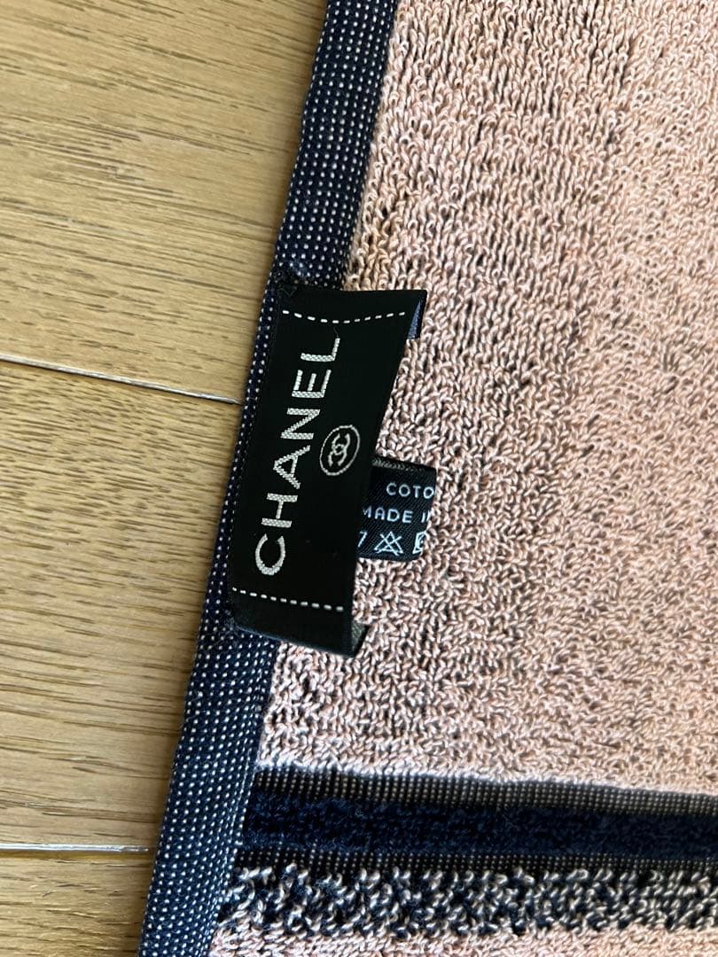 CHANEL ビーチタオル ブランケット ネイビー ピンク 新品未使用