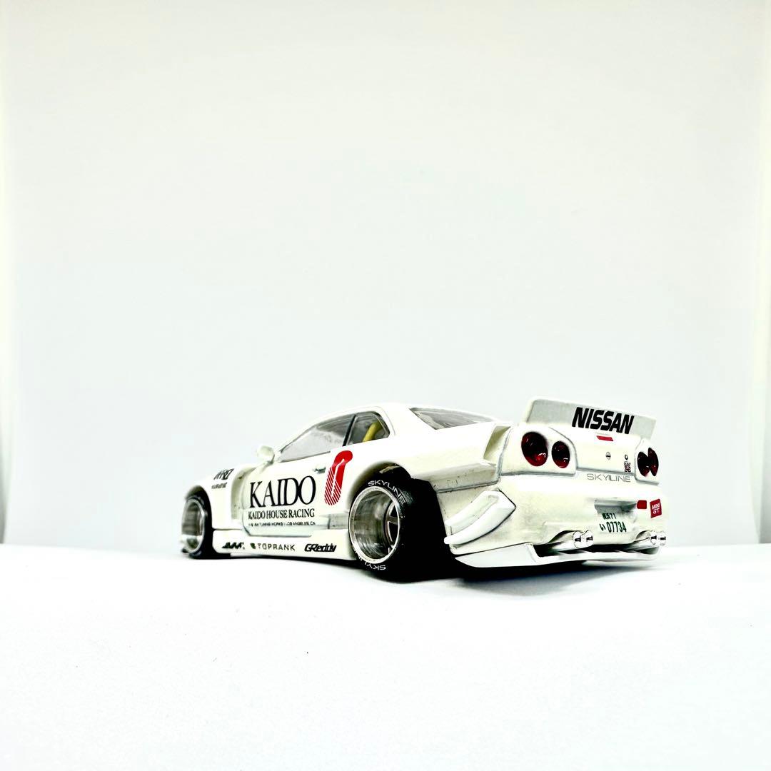 MINIGT Nissan スカイライン GT-R R34 街道ハウス 2セット