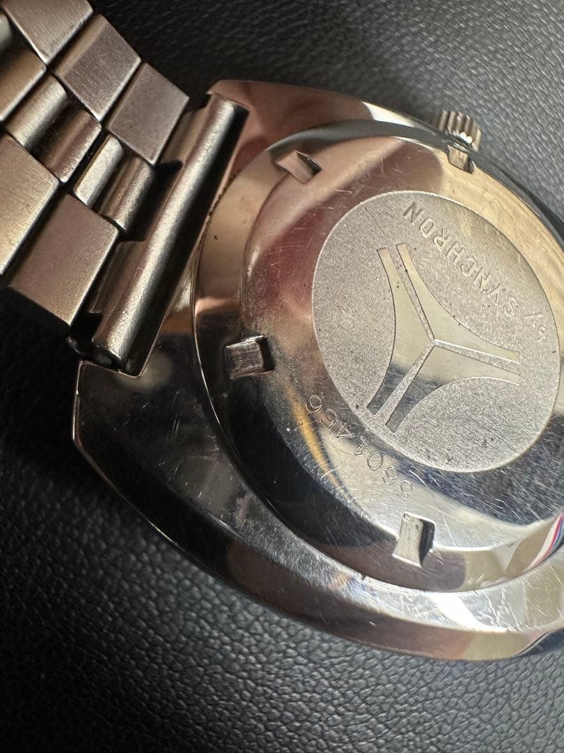 D*e様 希少 シーマ CYMA by SYNCHRON ネイビースター 自動巻