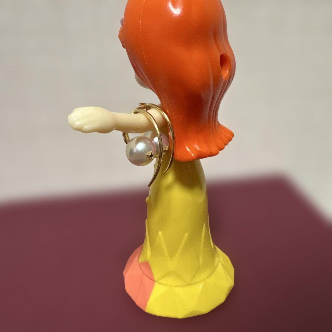 パールとクリスタルのフープイヤリング