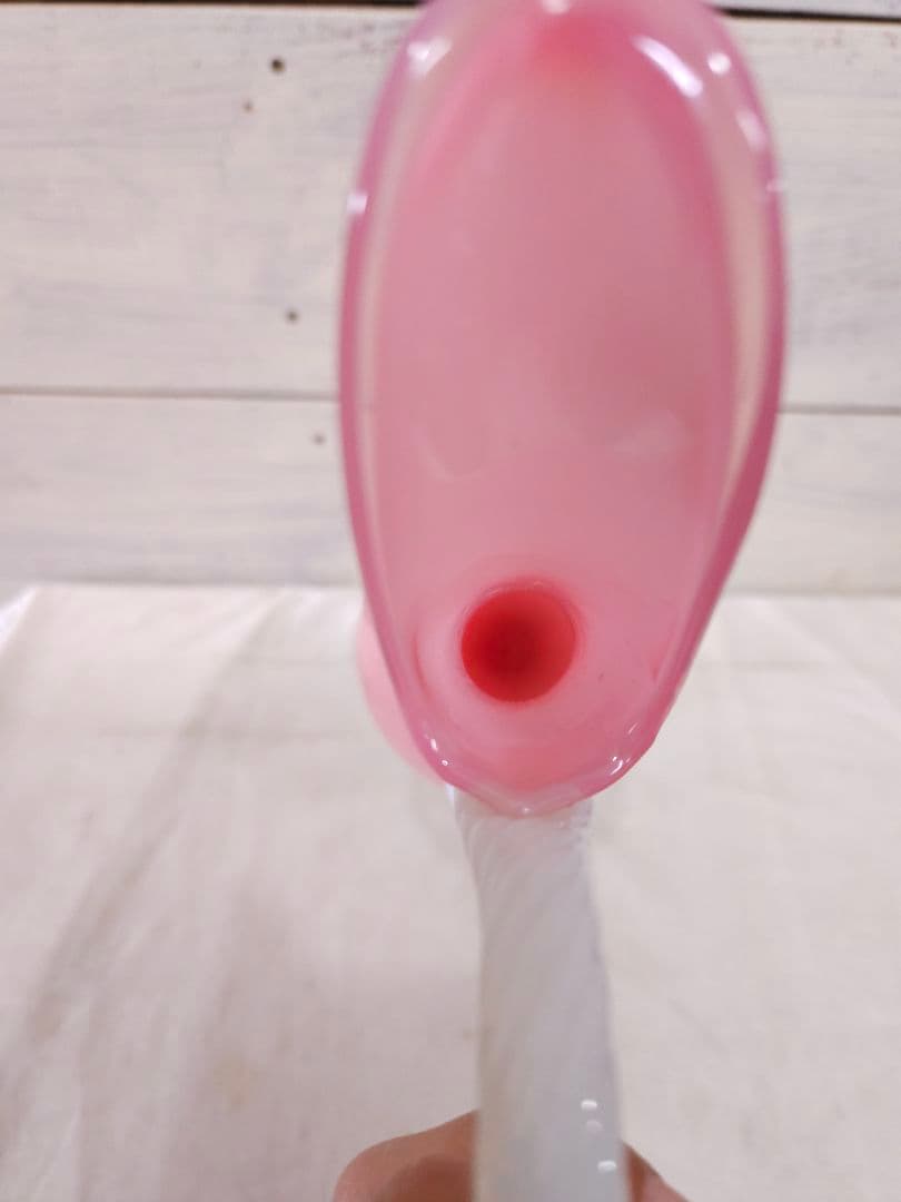 フランスアンティーク オパリンガラス 花瓶 一輪挿し 花器 フラワーベース