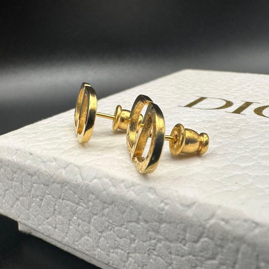 美品✨　Dior　ピアス　CD ロゴ　ゴールド　希少　刻印　1531