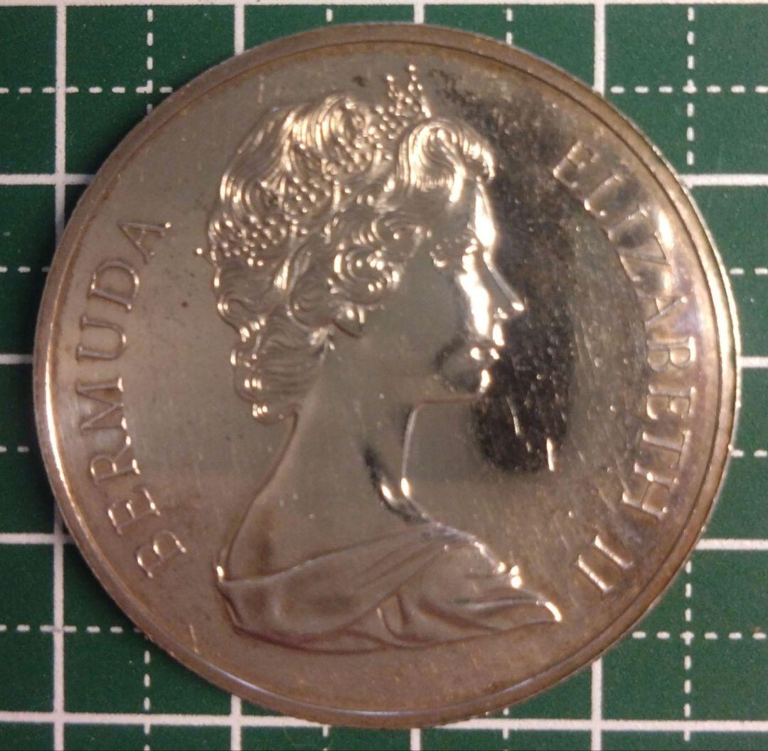 1972年バミューダ•ドル 銀 .500 銀貨