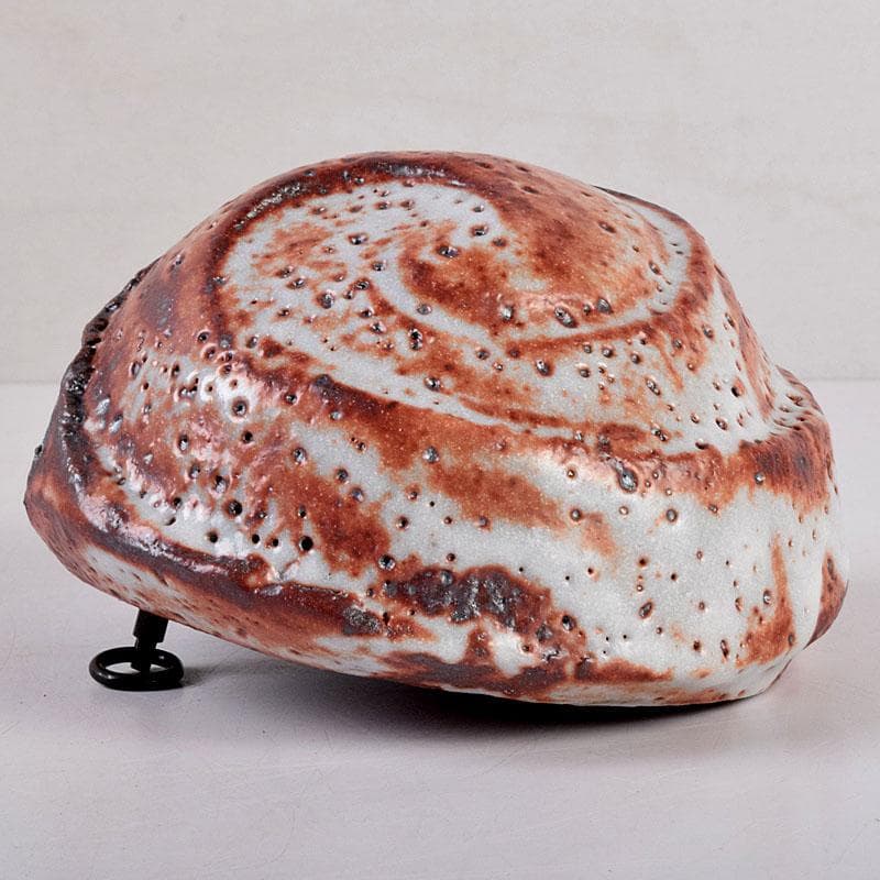 茶道具　美濃焼　深山窯　阪口浩史作　志野掛花入　共布　共箱　C　8390