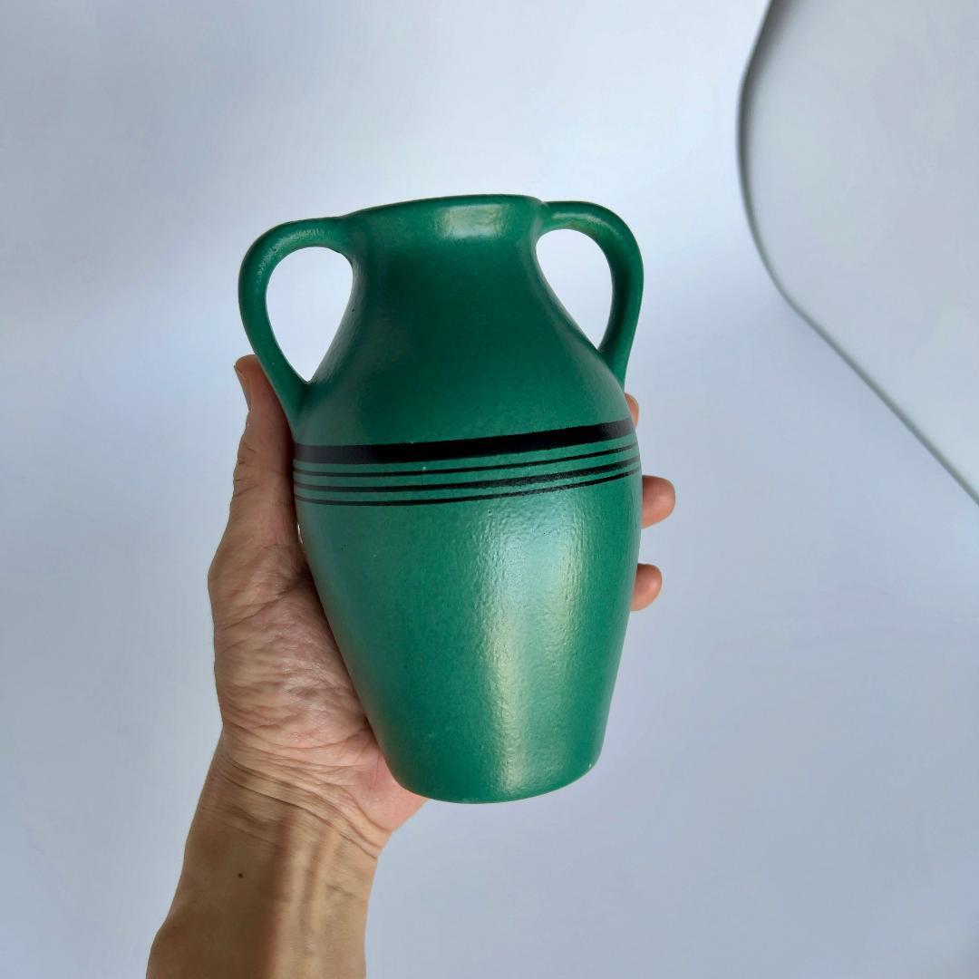 フラワーベース　アールデコ　オランダ陶器　花瓶　ゴーダ　アールヌーボー