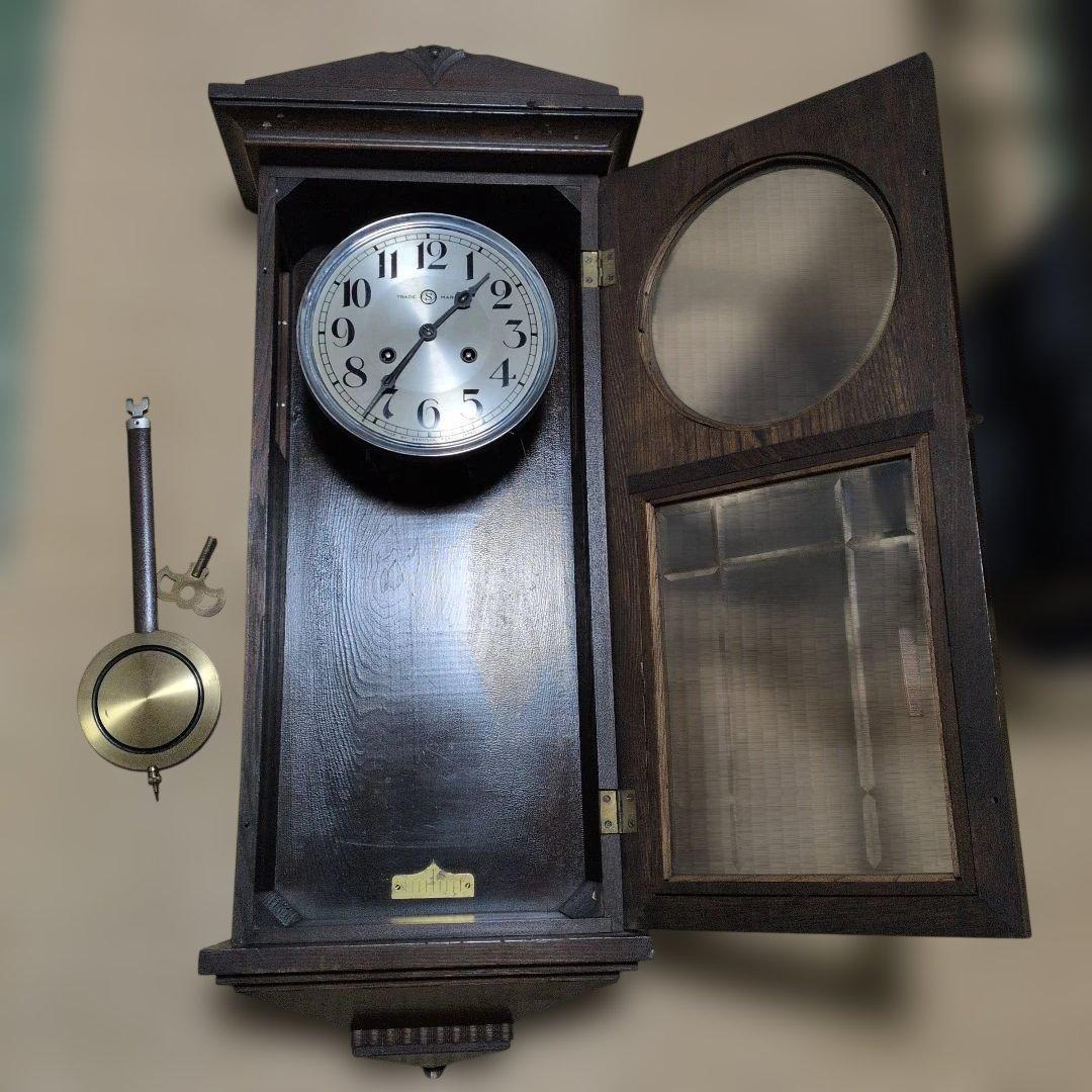 精工舎　稼働品　ゼンマイ時計　振り子時計　昭和レトロ